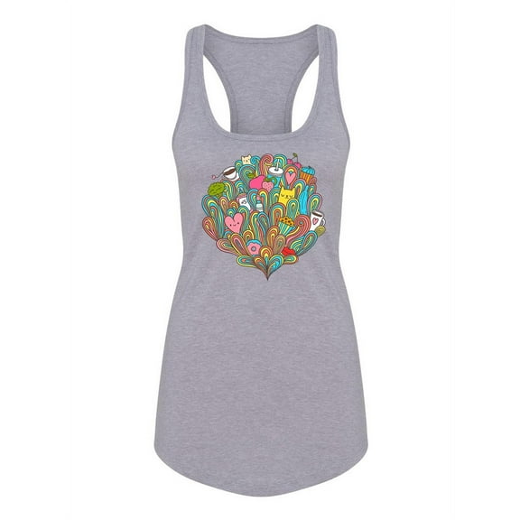 Food And Doodles Tank Women -Image by Shutterstock, Female Small