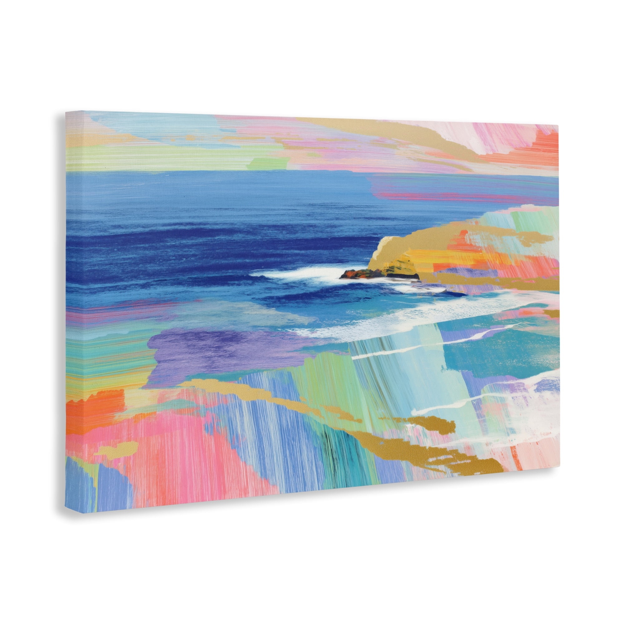 Stupell Industries Hawaii Coastline Abstraction Canvas Wall Art, design by Chromatic Storm Studio