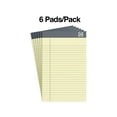 thumbnail image 2 of Staples TRU RED Notepads 5" x 8" Narrow Ruled Canary 50 Sheets/Pad 6 Pads/Pack (TR57357) TR59899, 2 of 6