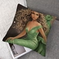 thumbnail image 7 of nygtbtfer Throw Pillow Cover Girl with Hair Basking in The Pillow Case Decorative Outdoor Cushion Couch Sofa Pillowcases 18x18in, 7 of 7