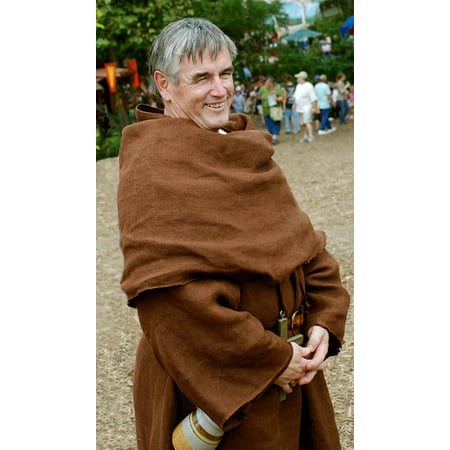 Canvas Print Monk Medieval Costume Religion Catholicism Stretched Canvas 10 x 14