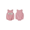 thumbnail image 2 of BemeyourBBs Baby Boy Plaid Tank Romper Football Embroidery Round Neck Jumpsuit, 2 of 9