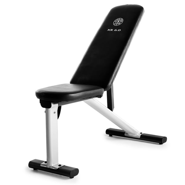 Gold's Gym XR 6.0 Adjustable Weight Bench with Exercise Chart - Walmart.com - Walmart.com