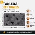 thumbnail image 3 of XL Microfiber Dog Bath Towel, 100×60CM Super Absorbent Quick-Drying Pet Grooming Towel for Small, Medium & Large Dogs and Cats, Machine Washable, 3 of 9