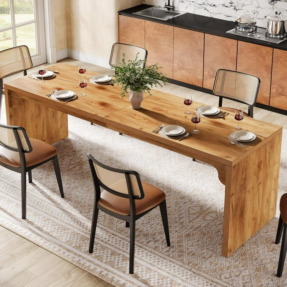 Tribesigns 78-Inch Dining Table for 6-8, Modern Rectangular Dining Room Table