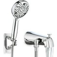 thumbnail image 6 of All Metal Tub Spout with Diverter Brushed Nickel, Fits 1/2” or 3/4" Threaded Pipes, Bathtub Faucet with Shower Diverter for Convenient Water Control, 6 of 13