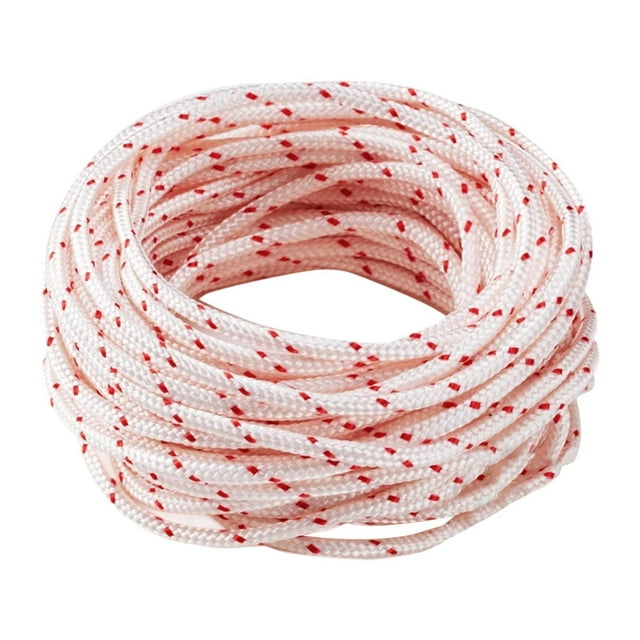Almencla Cordon de Démarrage de Remplacement 1m/32.8 Pieds Poignée Non Incluse Haute Résistance Polyester Pièces de Rechange Corde de Démarrage 4mm