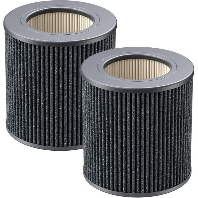 2 Pack HEPA Activated Carbon Replacement Filter Compatible With Molekule Air Mini Purifier