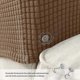 thumbnail image 5 of Sofa Armrest Cover for Armchair, Brown, 5 of 5