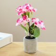 thumbnail image 1 of Artificial Rose Flower Ornamental Easy Care Creative Hydrangea Artificial Potted Plant, 1 of 4