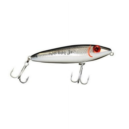 UPC: 0042095844213 | MirrOlure Top Dog Jr. 4 Surface Walker Fishing Lure Black Back White Belly & Silver Scales 3/4 oz 84MR-21