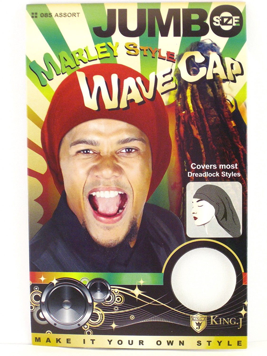 dreadlock wave cap