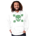 thumbnail image 5 of Saint Patrick's Day Shamrock Skull Hoodie Sweatshirt Women Men Brisco Brands M, 5 of 6