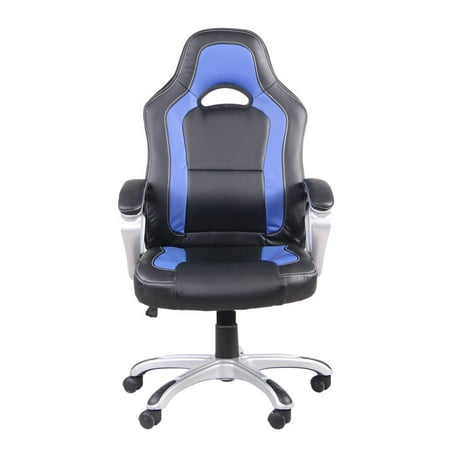 6 Vibrating Armchair PU Leather Office Massage Chair Ergonomic Armchair