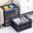 thumbnail image 6 of Luoshdecor Plastic Collapsible Storage Crates,Mesh Grid Basket wtih Handle for Book,Clothing,Tool, 6 of 6