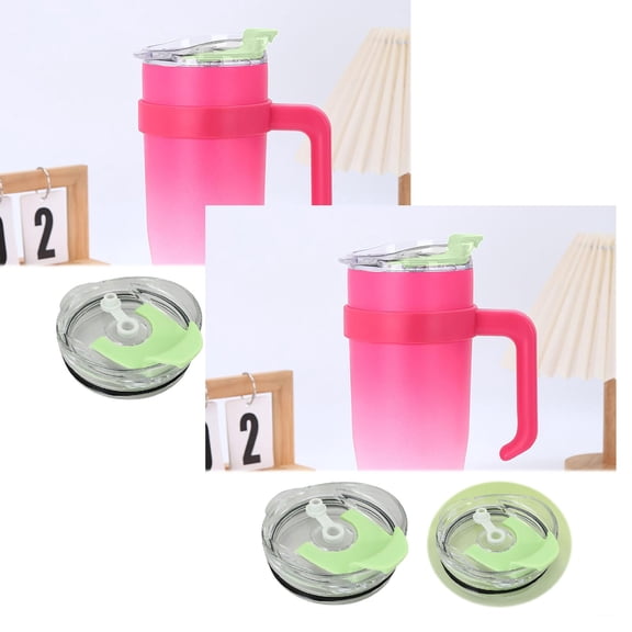 2Pcs Replacement Lids For 40 Oz Tumblers Compatible With And Others. Drinking Options: Directly Or Use A Straw Through The Flip Open Lid Closure Bags Lids Boxes