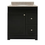 Monterrey 25" Cool Grey Vanity with Rushmore Grey Granite Top