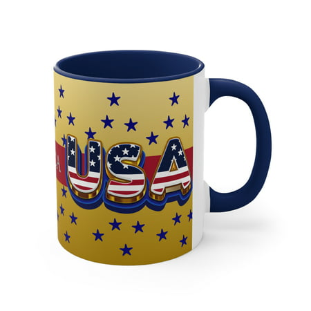 

Accent Coffee Mug 11oz 4 de julio independencia tazas de ceramica