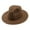 Coffee, variant on Large Brim Straw Hat Foldable Summer Men and Women Straw Jazz Hat Top Hat Beach Sun Hat