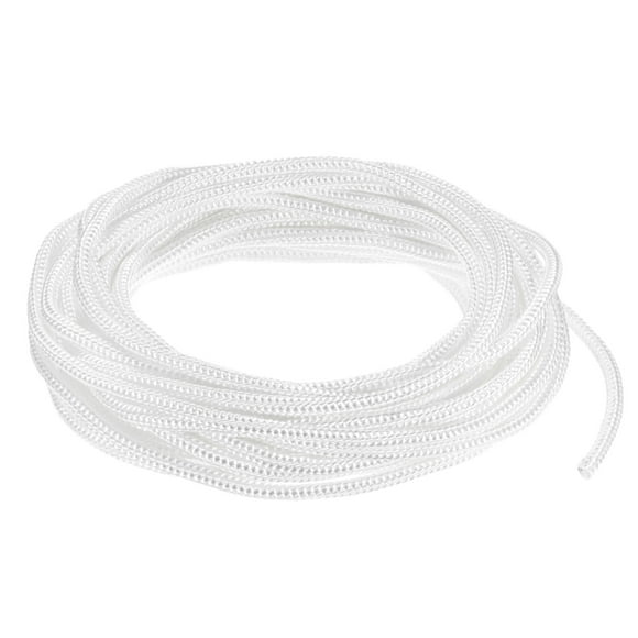 Cuerda de arranque de retroceso Uxcell 6mm 10m Cuerda de nylon para motosierra Blanca