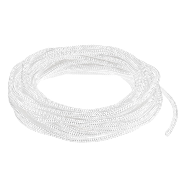 Cuerda de arranque de retroceso Uxcell 6mm 10m Cuerda de nylon para motosierra Blanca