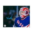 thumbnail image 1 of John Vanbiesbrouck Profil de Masque de Gardien des Rangers de New York Signé Photo 8x10, 1 of 2
