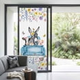 thumbnail image 3 of Blue Truck Cow Window Privacy Film, Animals Spring Floral Butterfly Farmhouse Static Cling UV Sun Blocking Tint Film Heat Control Windows Films for Bedroom Bathroom, Window Stickers 35.4"x78.7", 3 of 7