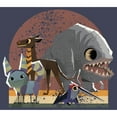 thumbnail image 2 of Boy's Star Wars: Galaxy of Creatures Galaxy Friends  Graphic Tee Navy Blue Heather X Large, 2 of 3