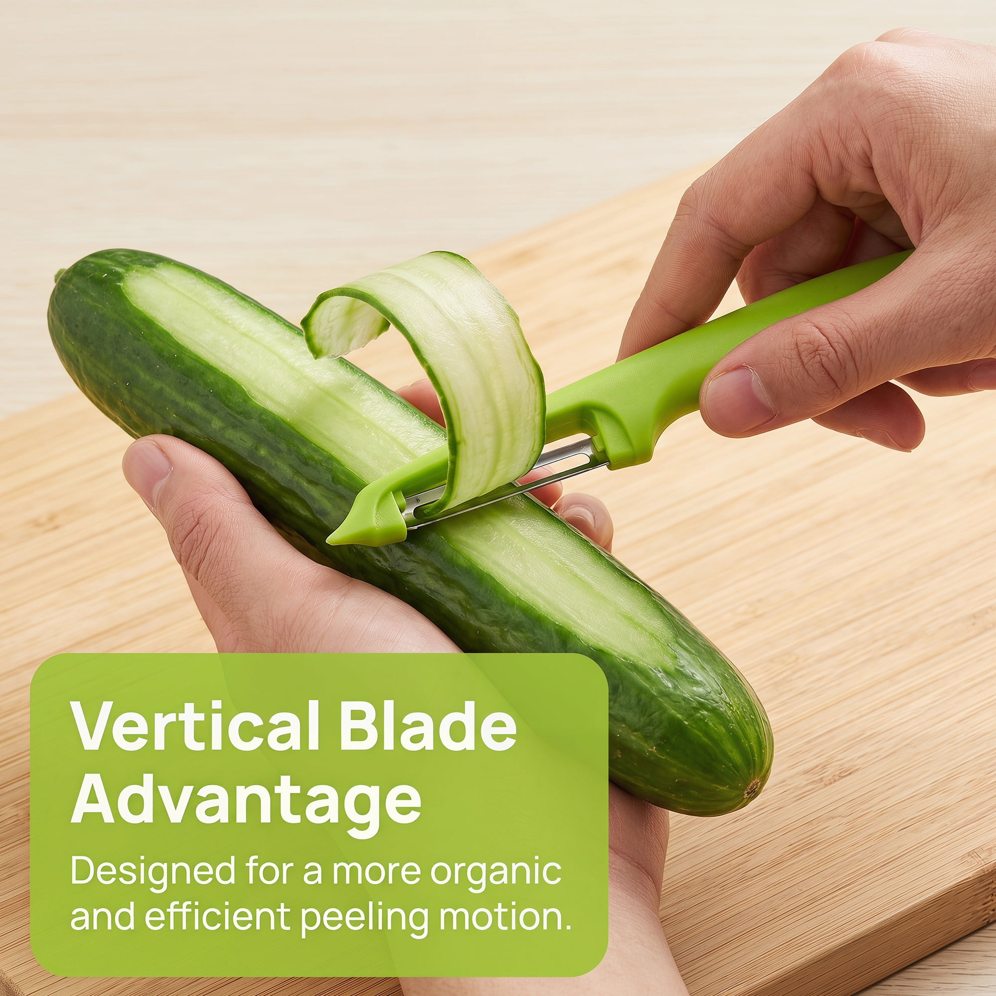 Unique Bargains Plastic Vegetable Peeler with Ergonomic Handle for Peeling Green 7.3x1 in