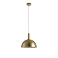 thumbnail image 5 of Aiwen Gold Dome Iron Shade Pendant Light Vintage Ambient Hanging Ceiling Light Fixture, 5 of 7