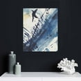 thumbnail image 4 of COMIO  Sylvie Indigo Watercolor Abstract Print Framed Canvas Wall Art, 4 of 4