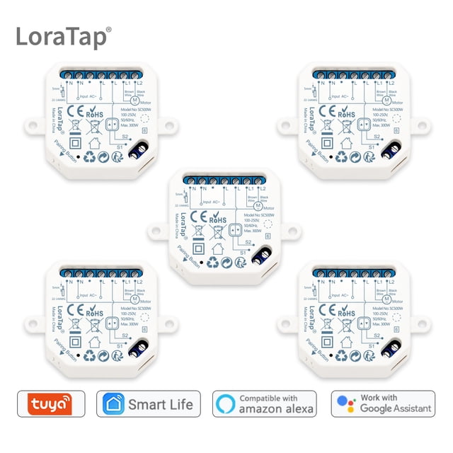 Tuya Smart Life WiFi Módulo de interruptor de cortina Persianas enrollables conectadas Control de persianas Motor Google Home Alexa Electric Drive Ven
