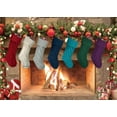 thumbnail image 6 of Christmas Stockings Bulk, Large 18 Inch Burgundy, Ivory, Green, White,Purple,Gray and Blue,Cable Knit Stocking for Xmas Holiday Decoration, 6 of 7