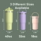 thumbnail image 5 of Vaso Hydrapeak Nomad de 950 ml con asa y tapa con pajita, acero inoxidable, 5 of 9