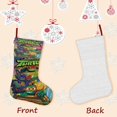 thumbnail image 3 of Tortugas Ninja Adolescentes Mutantes Tema: Calcetines de Navidad, fino lino blanco para colgar en escaleras y chimenea, decoración navideña para el hogar, regalo de Navidad. 54cm × 38cm, 3 of 5