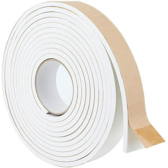 5m White Foam Seal Strips Tape 40mmx6mm High Density Closed Cell Foam Weather Stripping for Furniture Cars Speakers Sports Equipment
