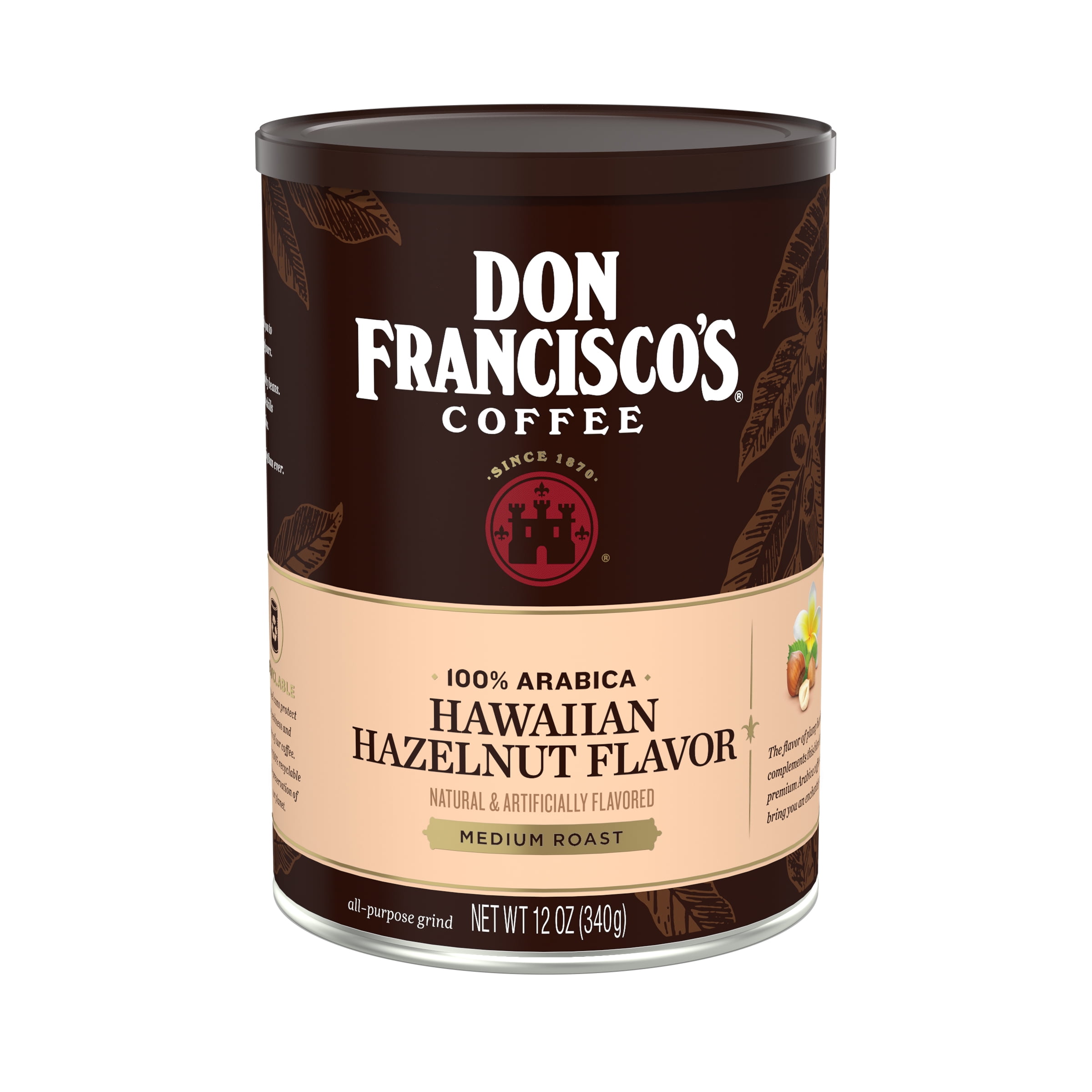 Don Francisco's Hawaiian Hazelnut Flavored, Ground Coffee