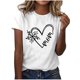 thumbnail image 1 of Fiudx Camisas para Mujer Blusa Informal de Manga Corta con Estampado de Cuello Redondo para Mujer, 1 of 4