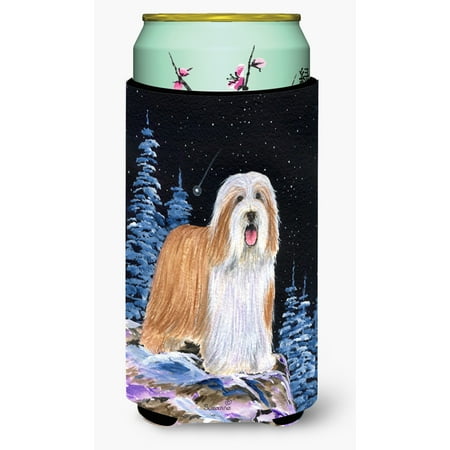 

Caroline s Treasures SS8451TBC Starry Night Bearded Collie Tall Boy Hugger Tall Boy multicolor