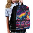 thumbnail image 3 of HUIACONG Neon T-Rex Dinosaur School Backpack for Boys Girls Age 6-18 Large Capacity Lightweight Water Resistant Bookbag for Elementary Middle High School Students Daily Use Travel, 3 of 6