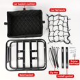 thumbnail image 4 of QJUHUNG Large Capacity Rear Bike Basket - Sturdy Iron Frame-Mounted Storage Rack for Mountain Bikes  Outdoor Leisure - 1 Pack Black Basket with Installation Kit  66.14LB Load  Compatible, 4 of 6