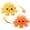 C, variant on Reversible Octopus Plushie 7.8 -Inch Crying Eyes Two-Sided Flip Plush Toy with Embroidered Details Cute Mini Collectible Plush for Kids, Teens, and Adults