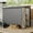 Dark gray, variant on Heavy-Duty Metal Lean-to Outdoor Storage Outdoor Storage Unit 4x8 FT – Lockable Utility Tool Outdoor Storage Unit with Air Vent – Ideal for Garden, Lawn, Backyard – Black Roof + White Wall
