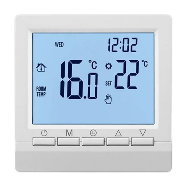 LCD Gas Boiler Thermostat Weekly Programmable Room Heating Thermostat Smart Thermostat ,Easy to Install