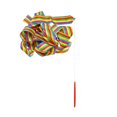 thumbnail image 3 of TEHAUX 10 Pcs Athletic Ribbon Assorted Color Fiberglass Dance Ribbon Sticks for Birthday Parties, 3 of 6