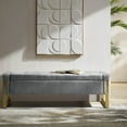 thumbnail image 5 of Tina's Home 55" Storage Bench Tufted Upholstered End of Bed Bench Entryway Bedroom Grey, 5 of 9