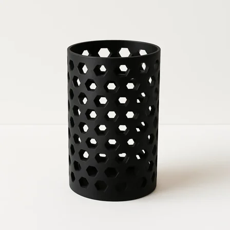 Black Desk Organizer – Stylish 3D-Printed Pencil & Pen Holder - Custom Design