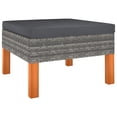 thumbnail image 3 of vidaXL 6 Piece Garden Lounge Set with Cushions Poly Rattan Grey, 3 of 3