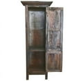 thumbnail image 3 of Sunset Trading Cottage Grande Armoire de Rangement en Bois Brun Raftwood de 2 Portes, 3 of 6