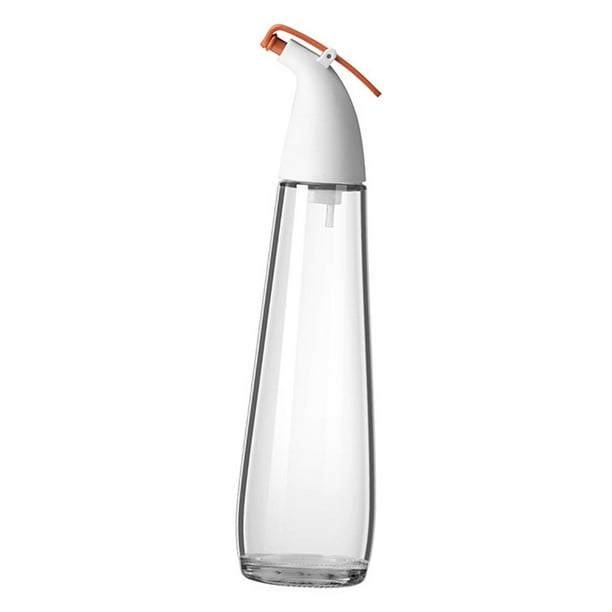 Botella de aceite transparente, dispensador portátil de aceite, condimento, botella de salsa vacía de 250 ml Naranja